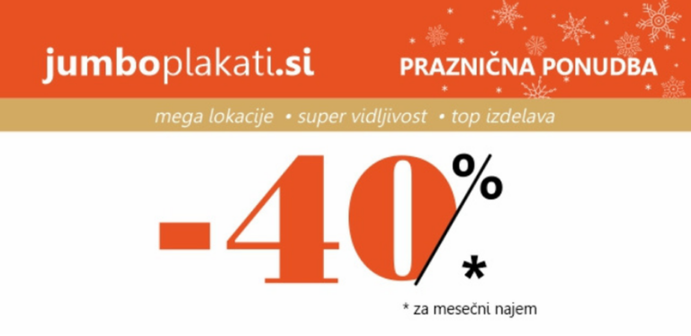 Pohitite! 40% popust na jumbo plakate za zimske mesece – le še do 30. novembra!